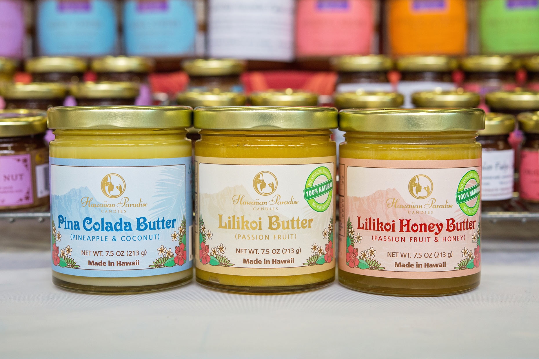 Hawaiian Paradise Candies Studio Elepaio Hawaii art, graphic design