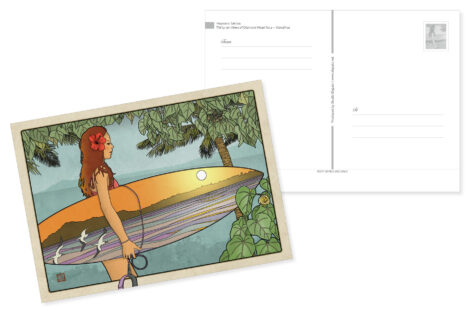 Thirty-six Views of Diamond Head No.2 Kawaihoa postcard