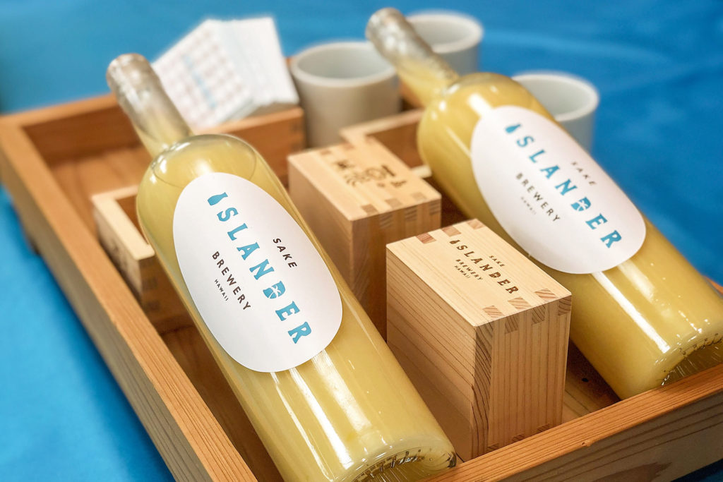 Islander Sake Brewery Hawaii Studio Elepaio Hawaii art, graphic